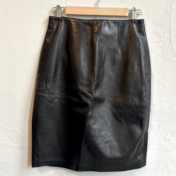 NWT VINTAGE Leather Skirt - Picture 1 of 7